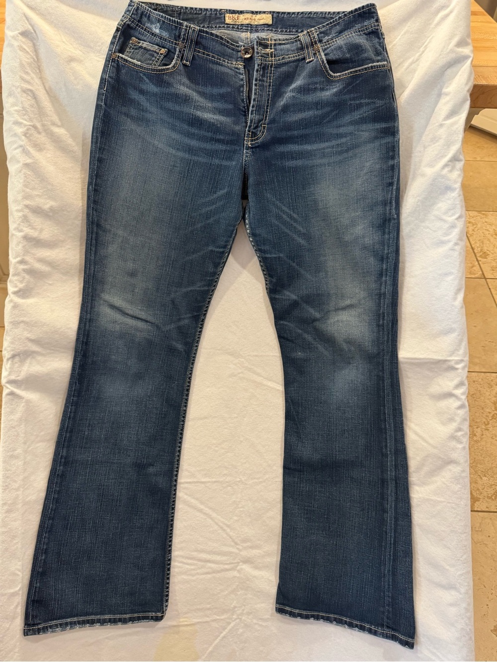 BKE Wendy stretch denim Dark Blue Women’s Bootcut Jeans -W33 L33 1/2